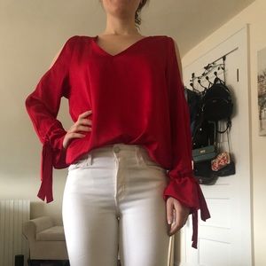 New York and Company Red Blouse
